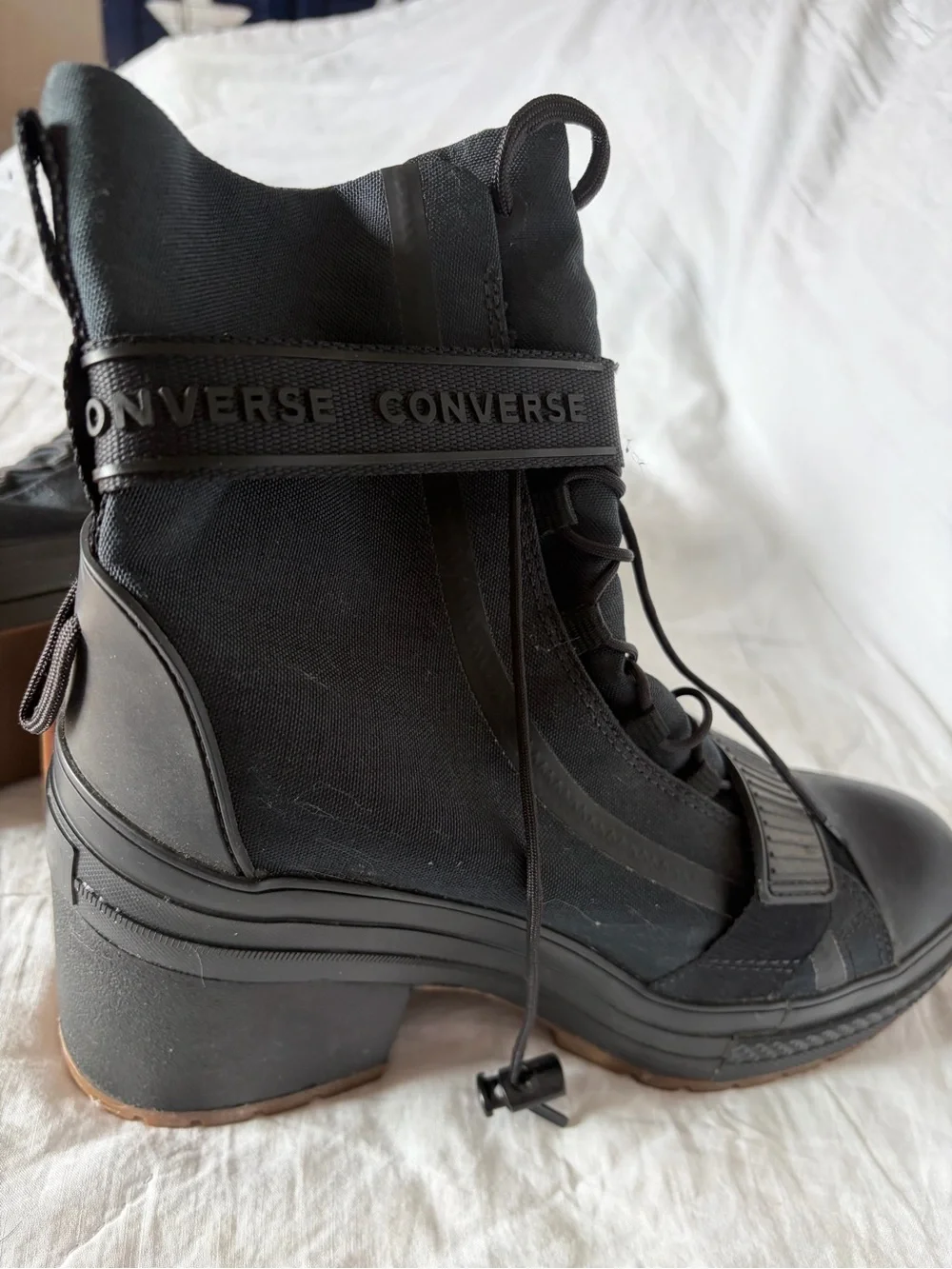 Converse Women’s Chuck Taylor Black Boots - Picture 3 of 8